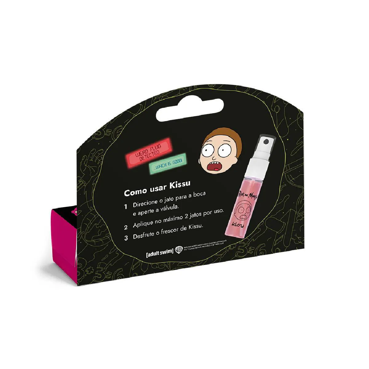 Spray Bucal Kissu Rick And Morty Frutas Vermelhas 15ml