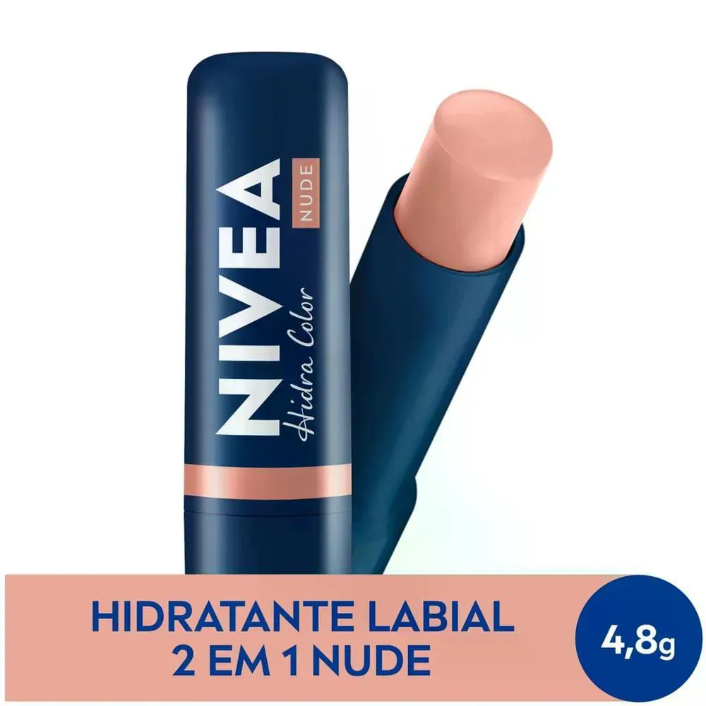 Protetor Labial Nivea Hidra Color Nude 4,8g