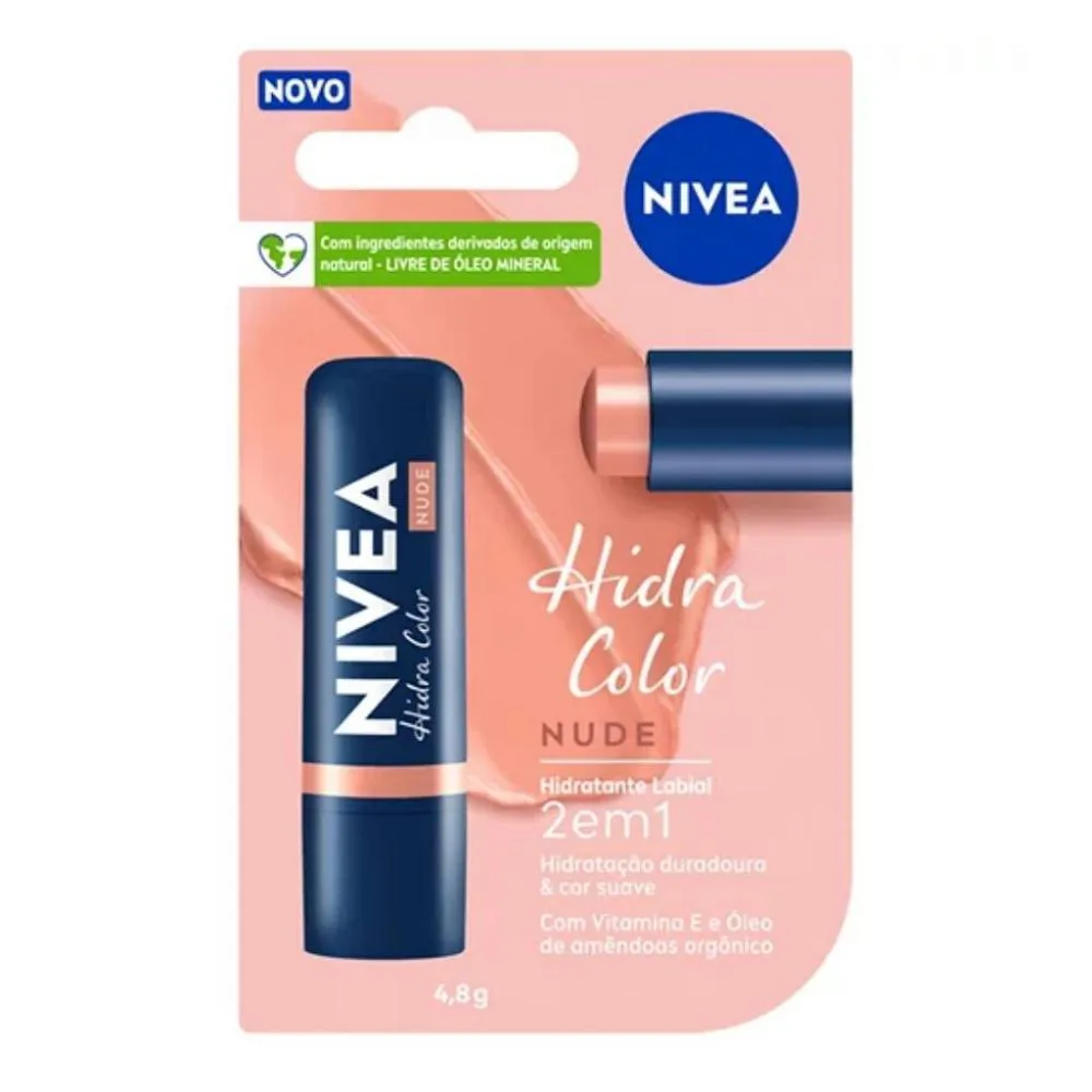 Protetor Labial Nivea Hidra Color Nude 4,8g