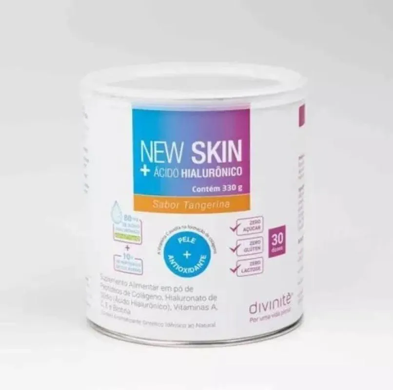 Vitamina New Skin Ácido Hialurônico Tangerina –divinitè New Skin Ácido Hialurônico 330gr