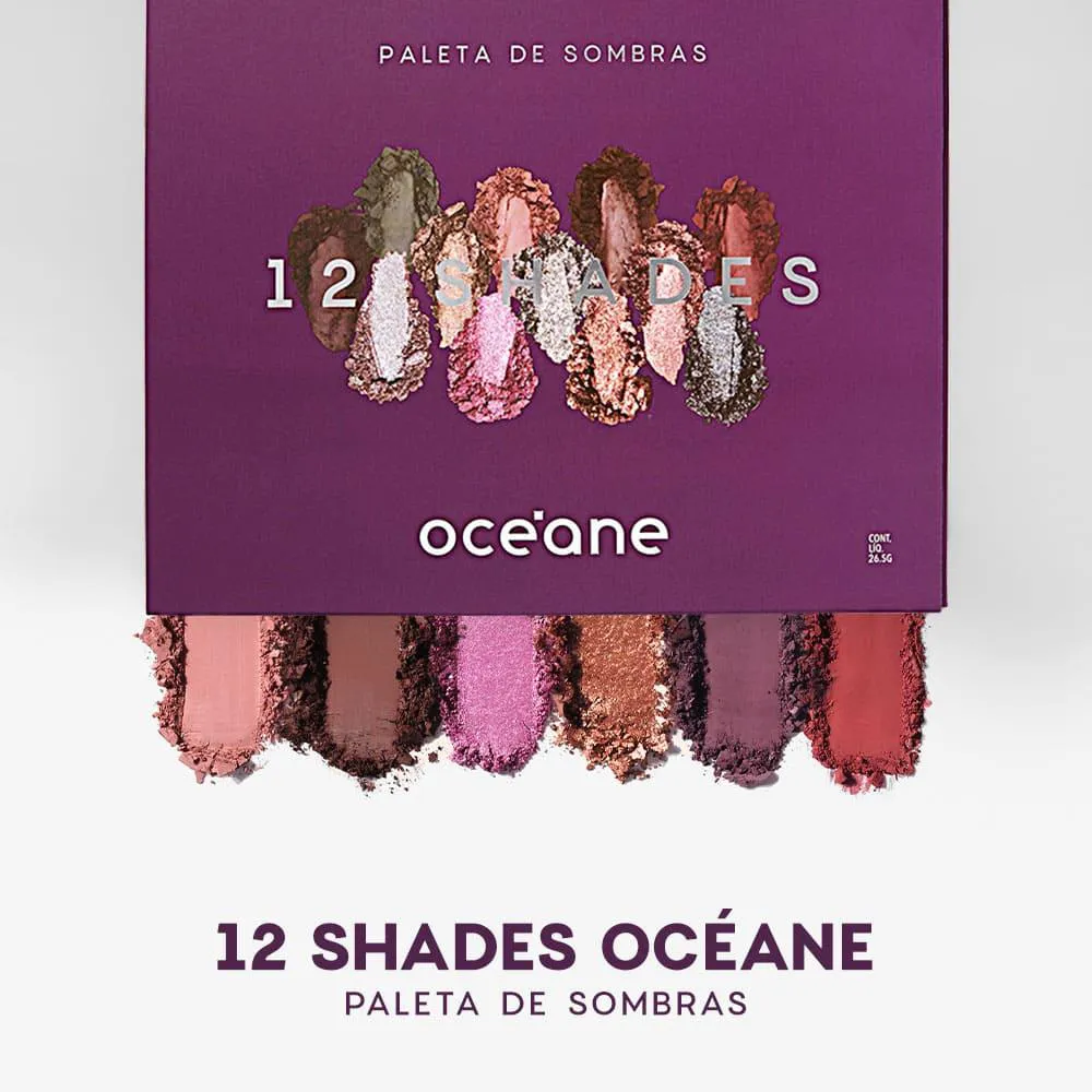 Paleta de Sombras - 12 Shades Océane Purple 26,5g