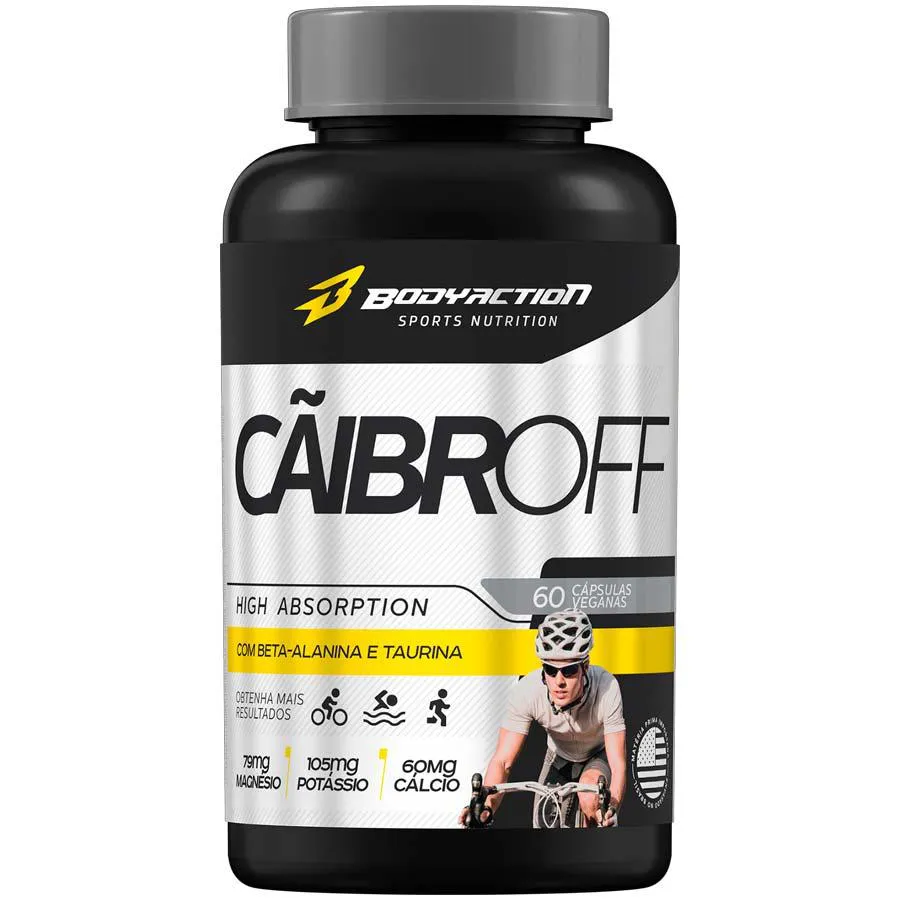 Cãibroff 60capsulas Caibroff Anti Caibras Potássio B Alanina Bodyaction
