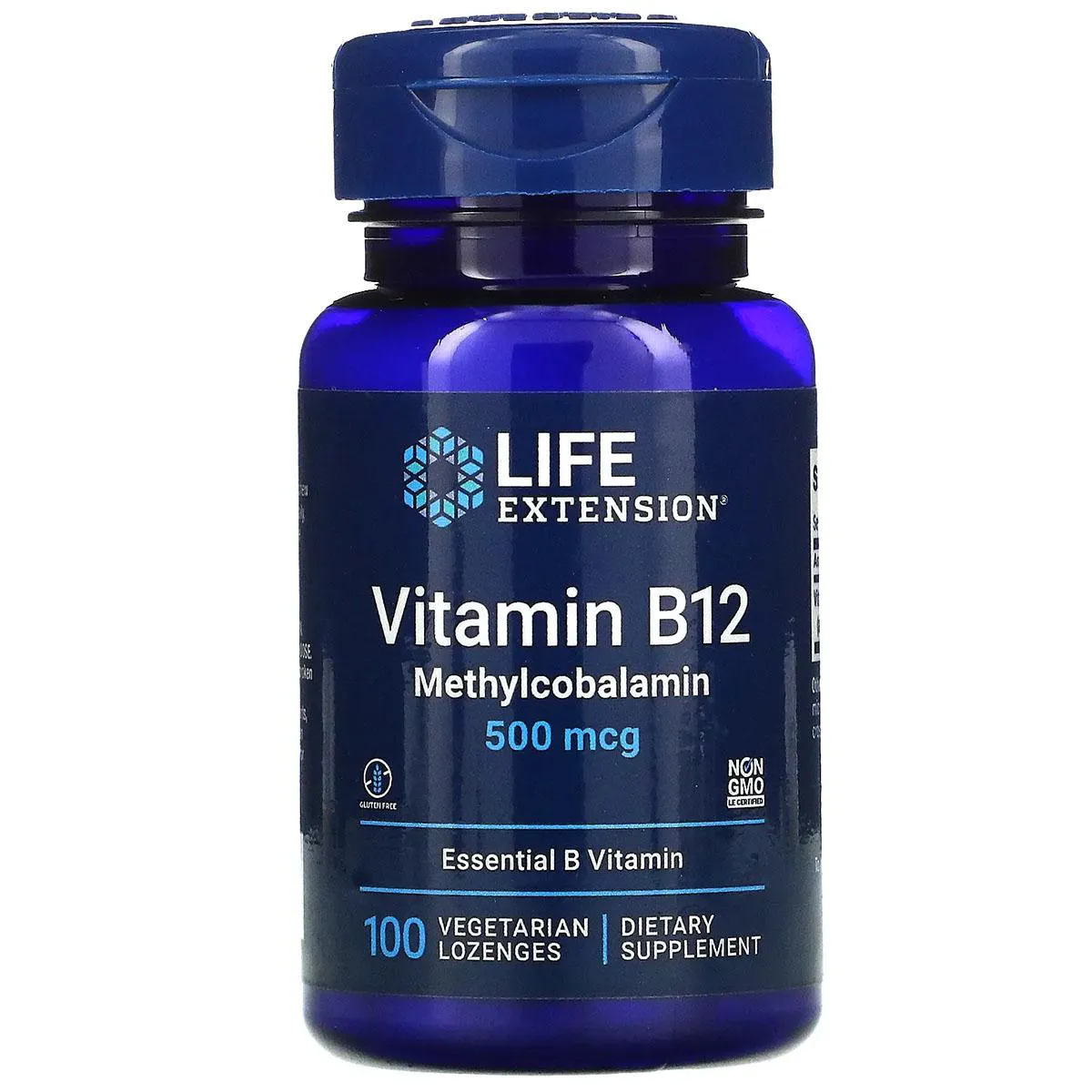 Vitamina B12 Metilcobalamina 500mcg 100 Sublingual - Life Extension