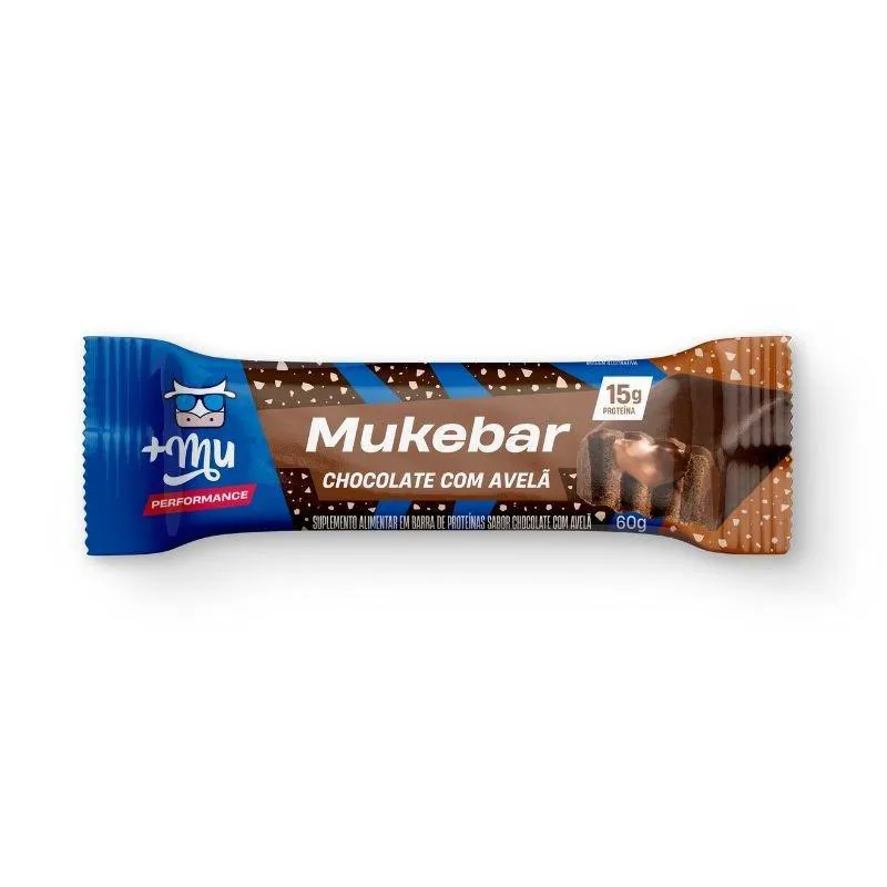 Barra de Proteina Mais Mu Chocolate com Avela 60g