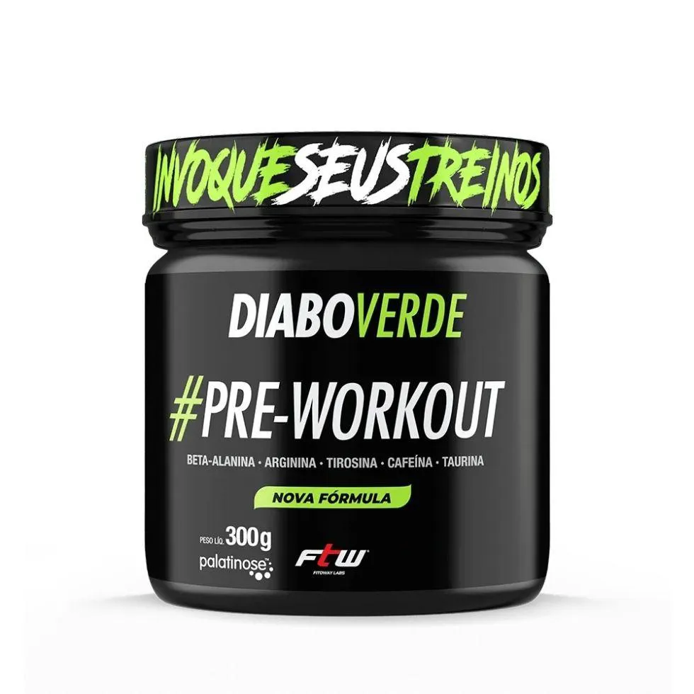 Diabo Verde Pre-Workout (300G) - Sabor: Limão