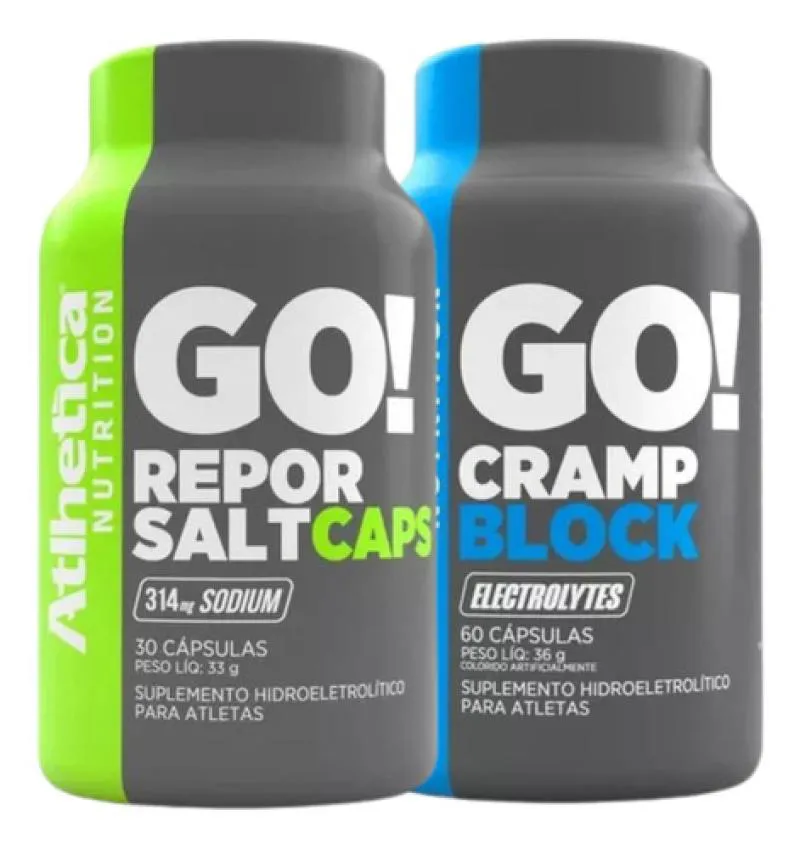 Combo 1 Cramp Block 60 cápsulas + 1 Repor Salt 30 cápsulas