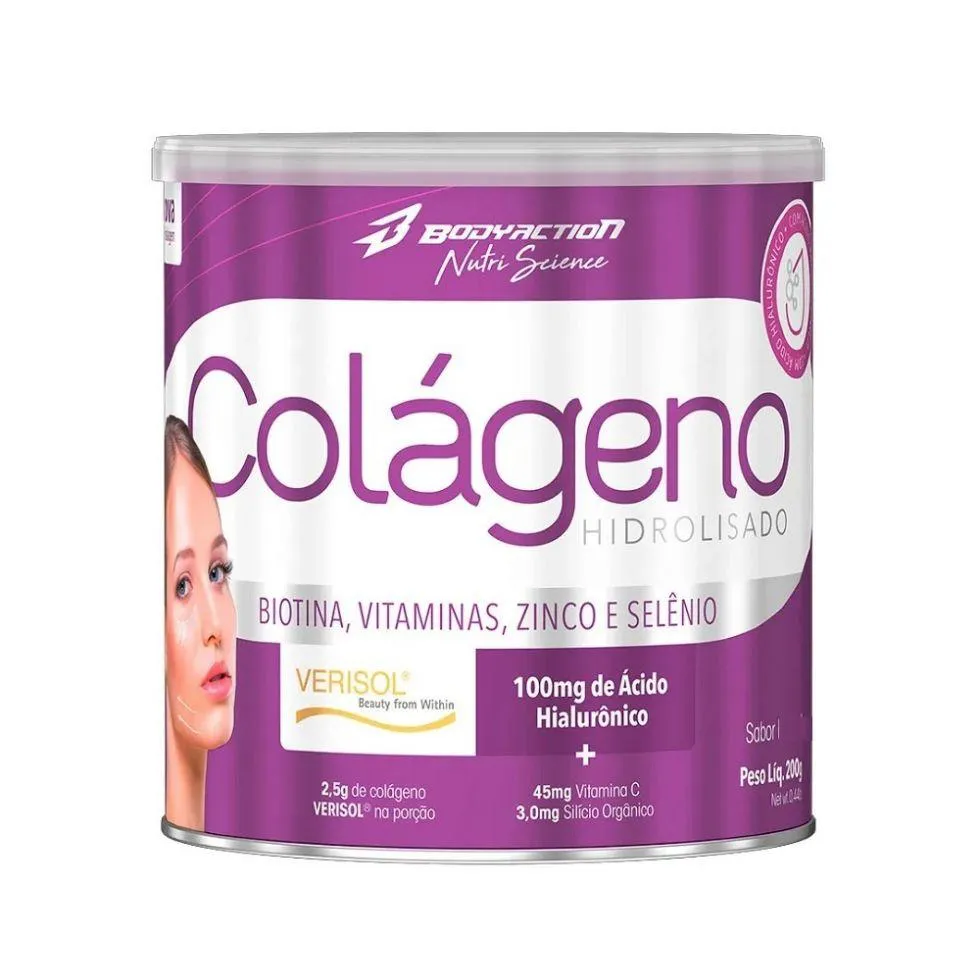 Colágeno Verisol C/ Ácido Hialurônico (200G) - Sabor: Limão C/ Clorofila