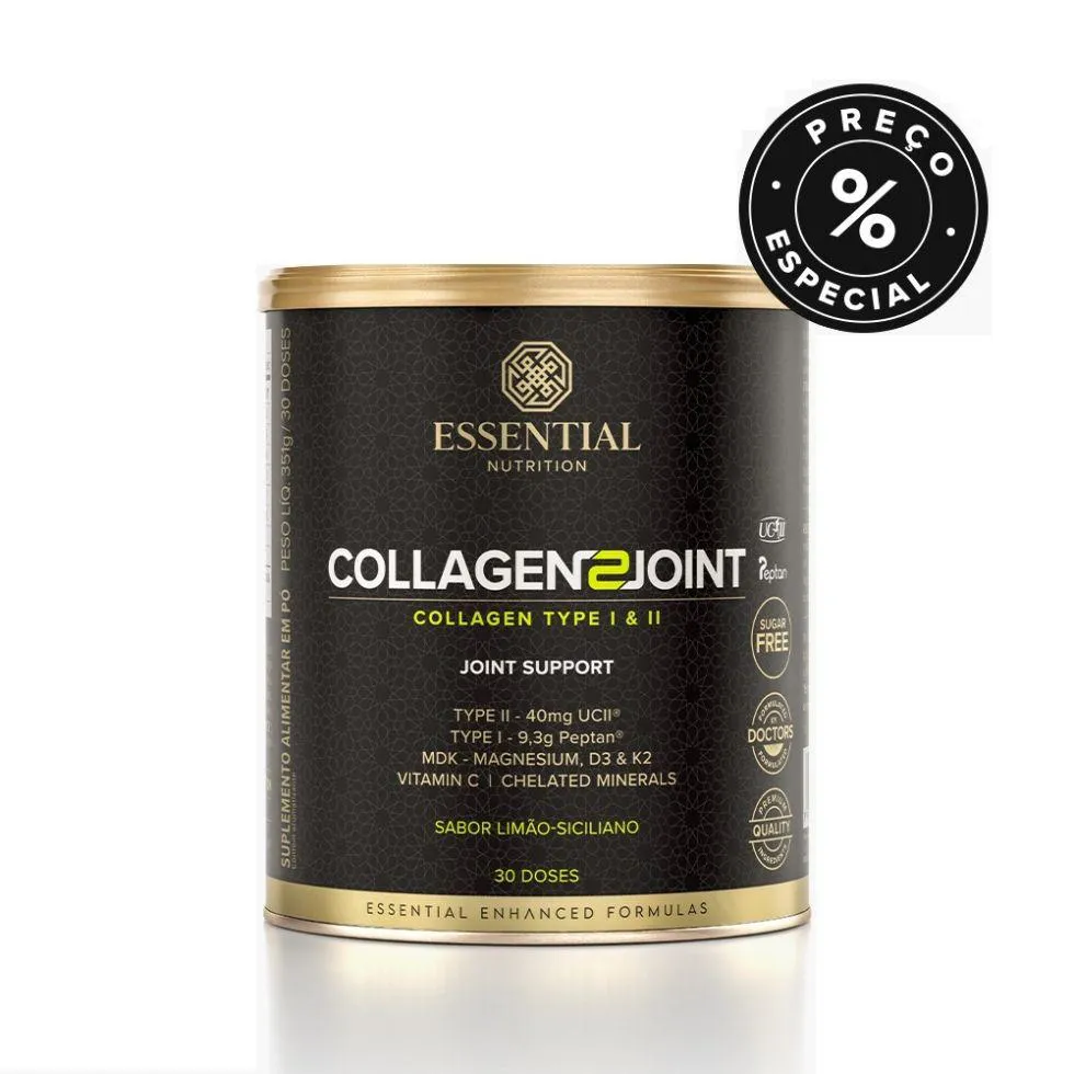 Collagen 2 Joint Lata - Sabor: Limão Siciliano (351G)