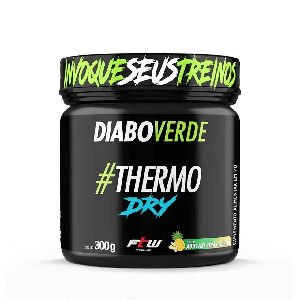 Diabo Verde #Thermo Dry (300G) - Sabor: Abacaxi C/ Gengibre