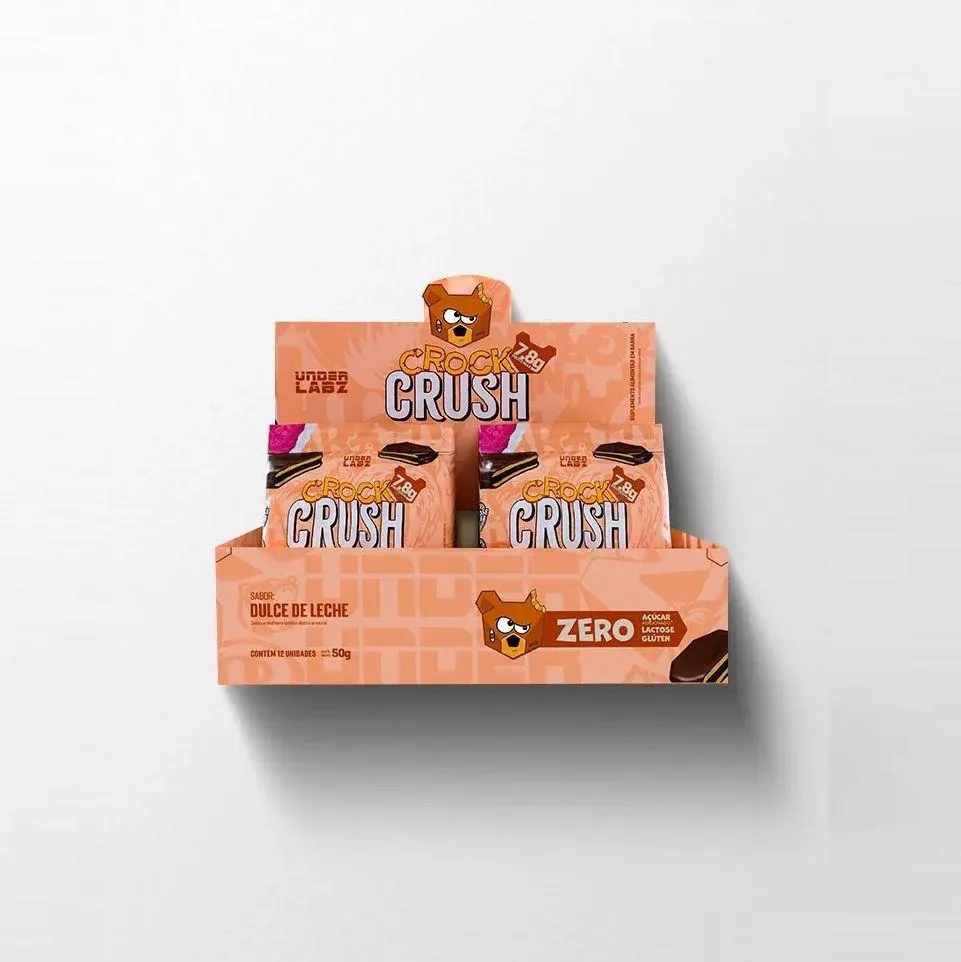 Crock Crush Display (12 Unid. 50G) - Sabor: Dulce de Leche