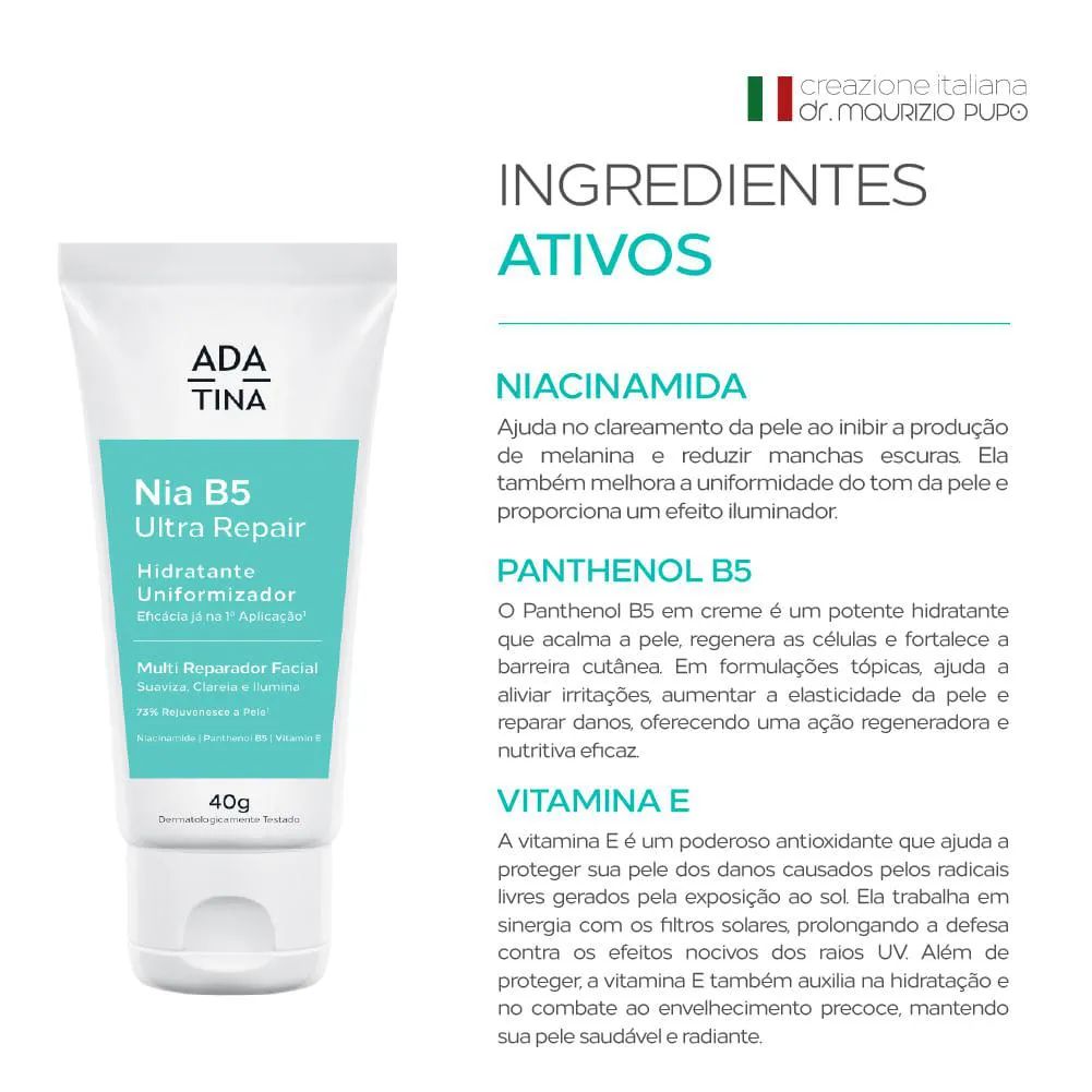 Nia B5 Ultra Repair Hidratante Multi Clareador com Niacinamida