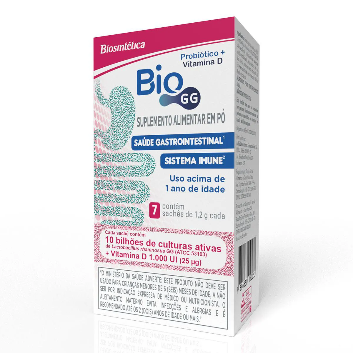 Probiótico Bio GG 10bi + Vitamina D 1.000UI 7 Sachês