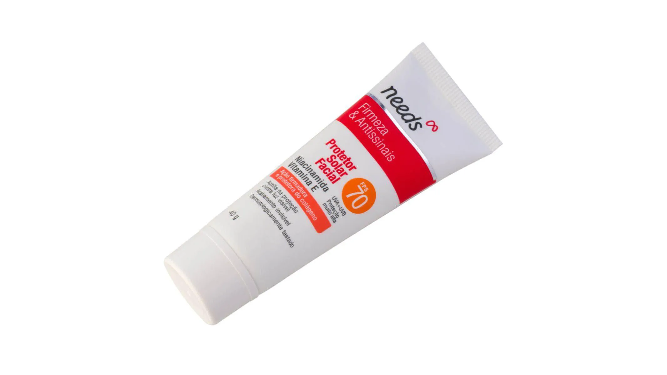 Protetor Solar Facial Needs Firmeza & Antissinais FPS 70 40g