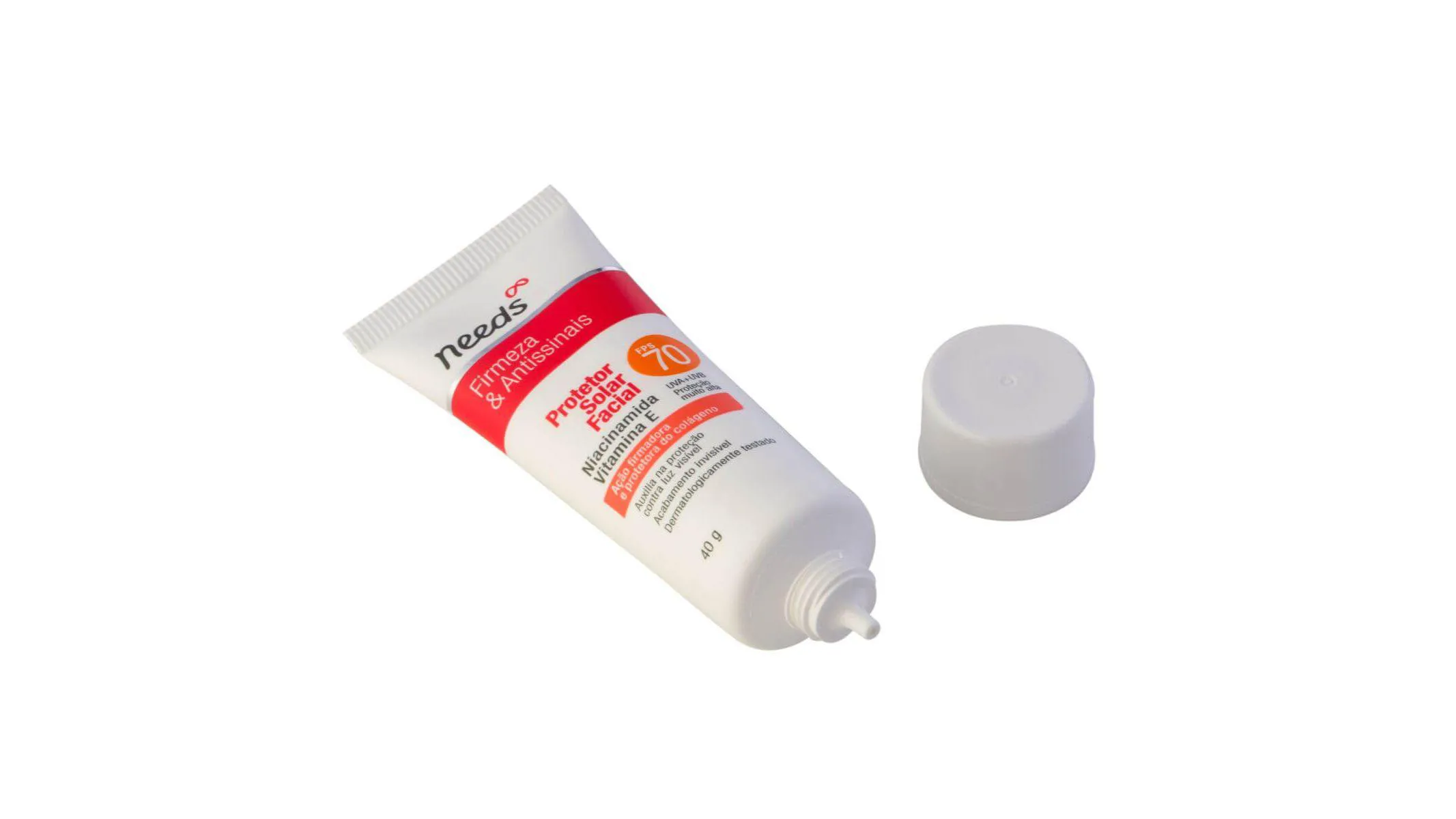 Protetor Solar Facial Needs Firmeza & Antissinais FPS 70 40g