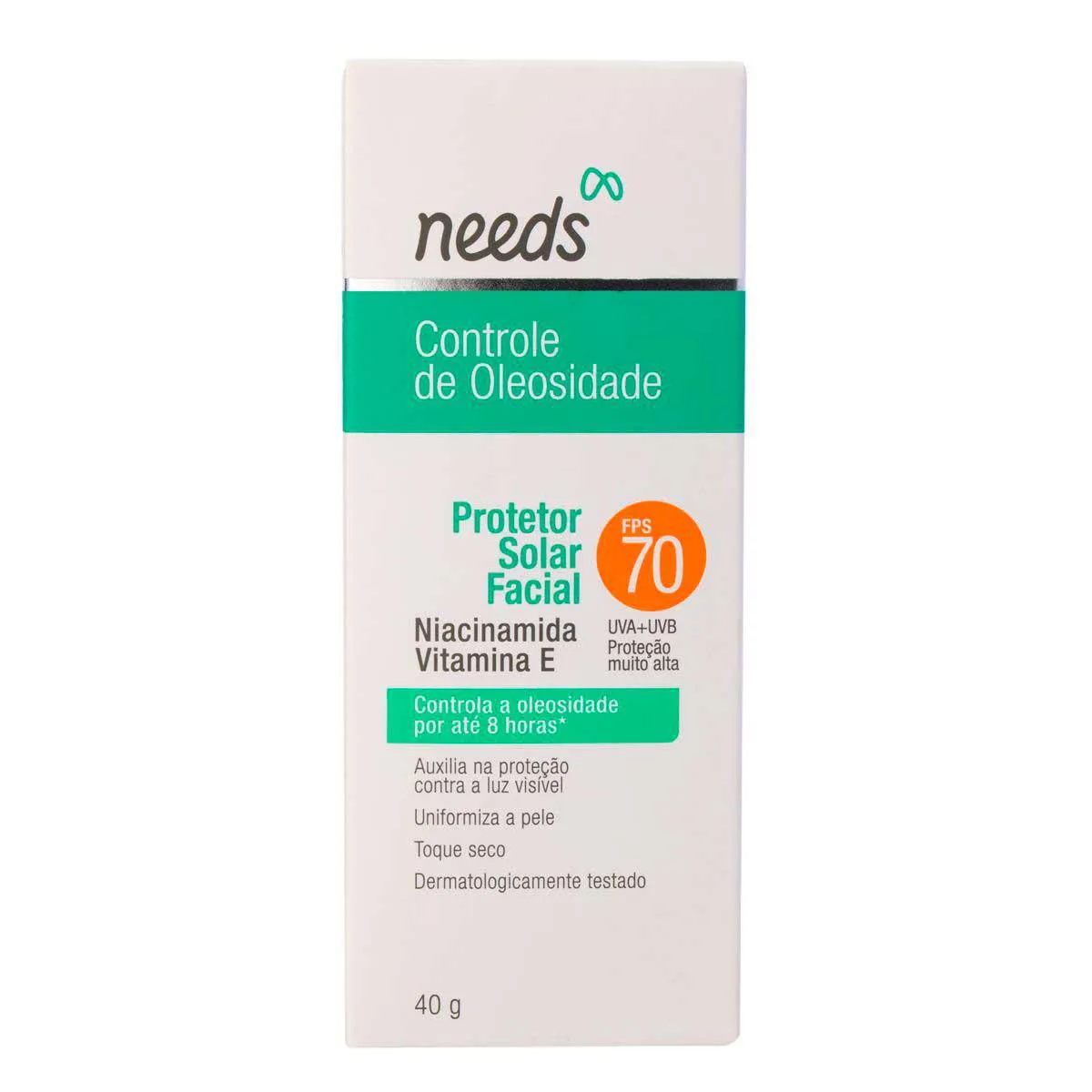 Protetor Solar Facial Needs Controle de Oleosidade FPS 70 40g