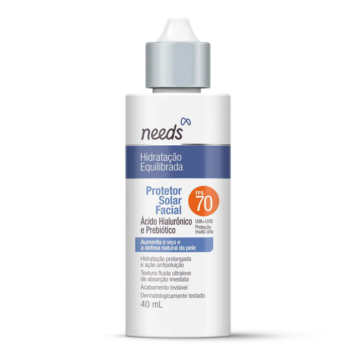 Protetor Solar Facial FPS 70 Needs Hidratação Equilibrada 40g