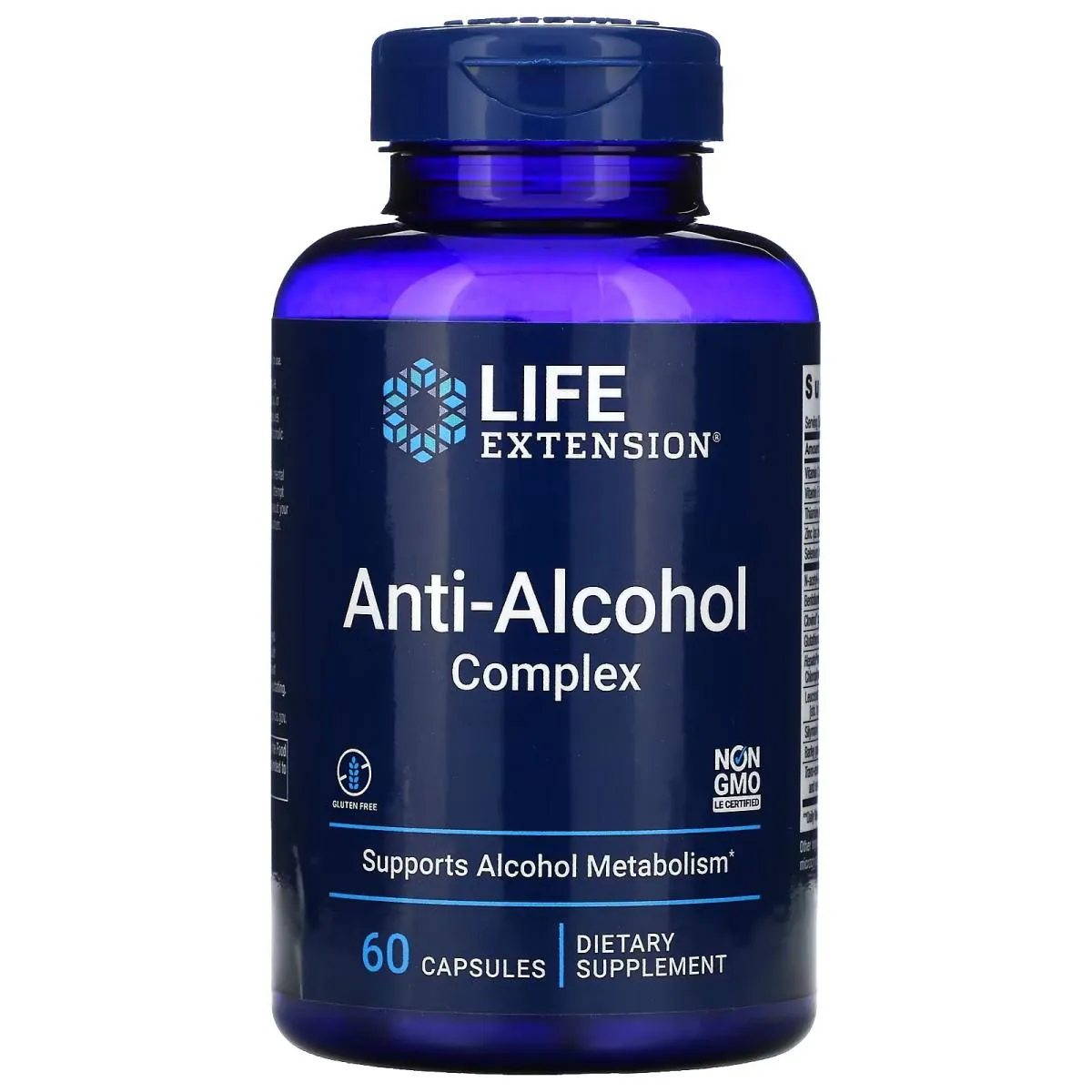 Complexo Antiálcool 60 Capsulas Life Extension