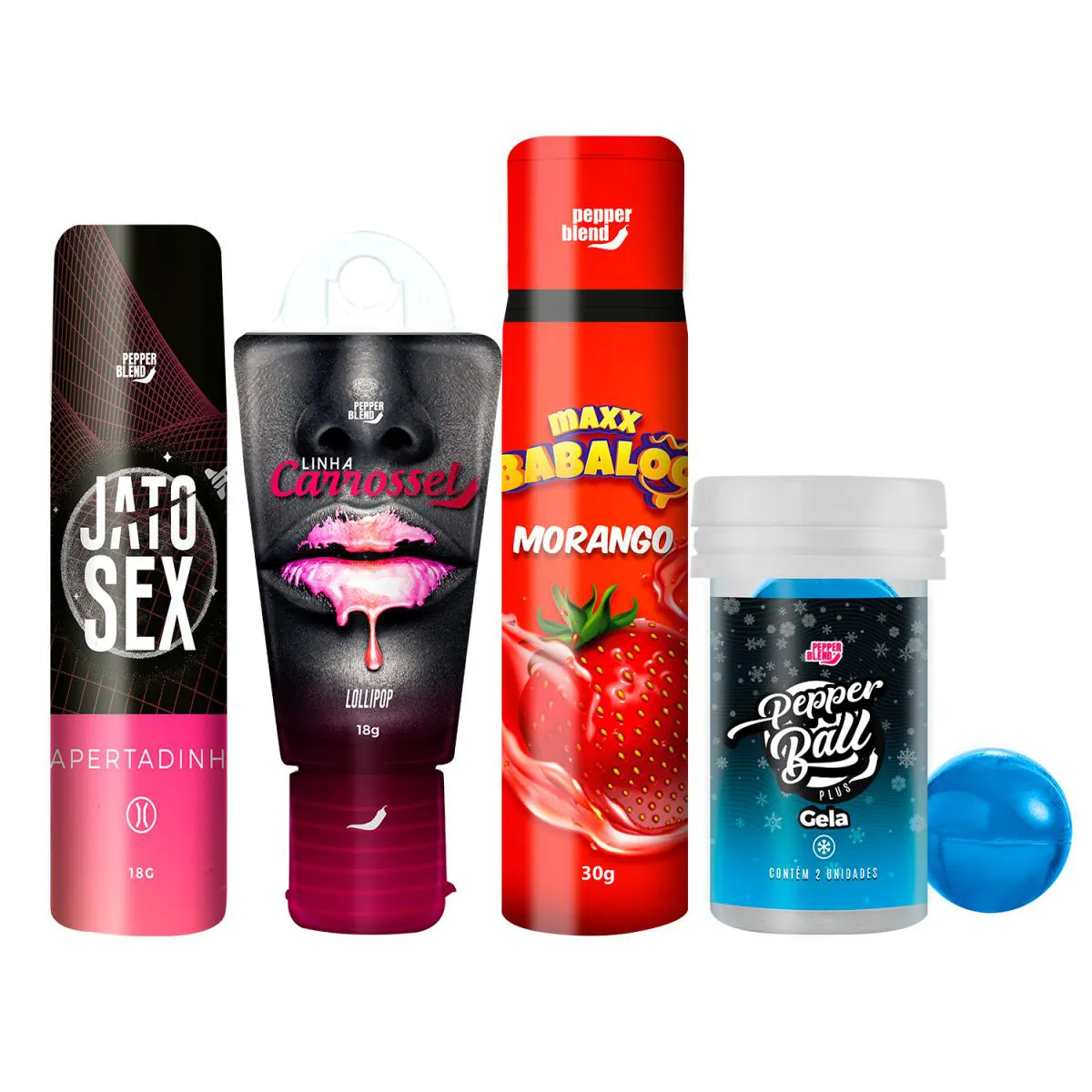 Kit Íntimo Adstringente Cápsulas e Calda Sensorial 4 Itens