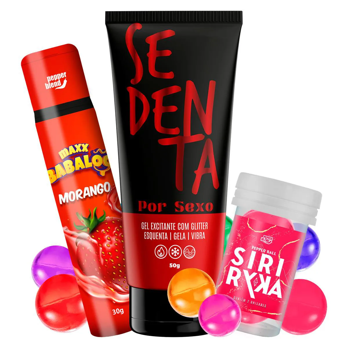 Kit Sensorial Adstringente Cápsulas e Calda 3 Itens