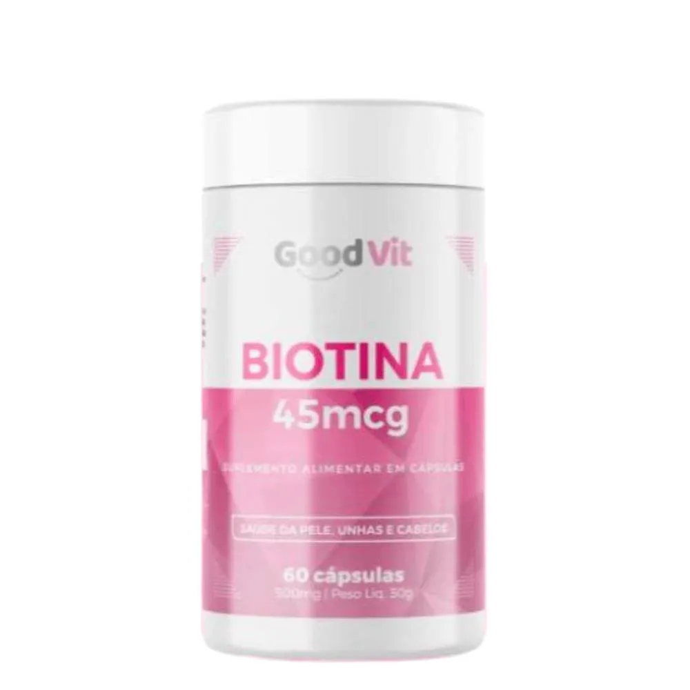 Biotina 45Mcg C/60 cápsulas - Good Vit