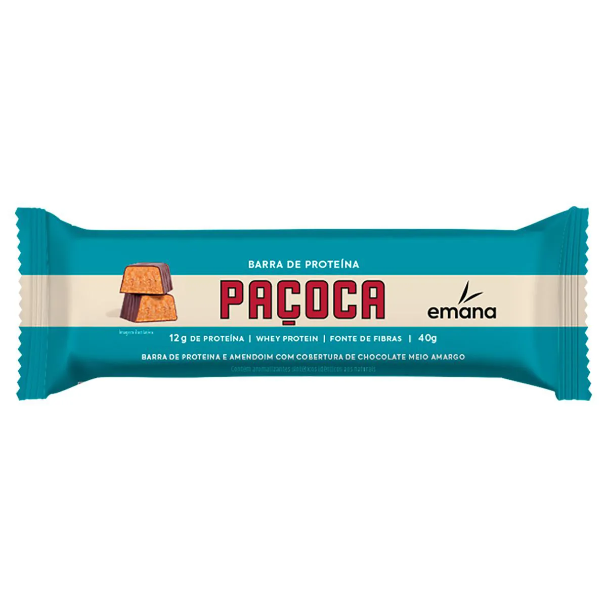 Barra de Proteína Emana Paçoca 40g