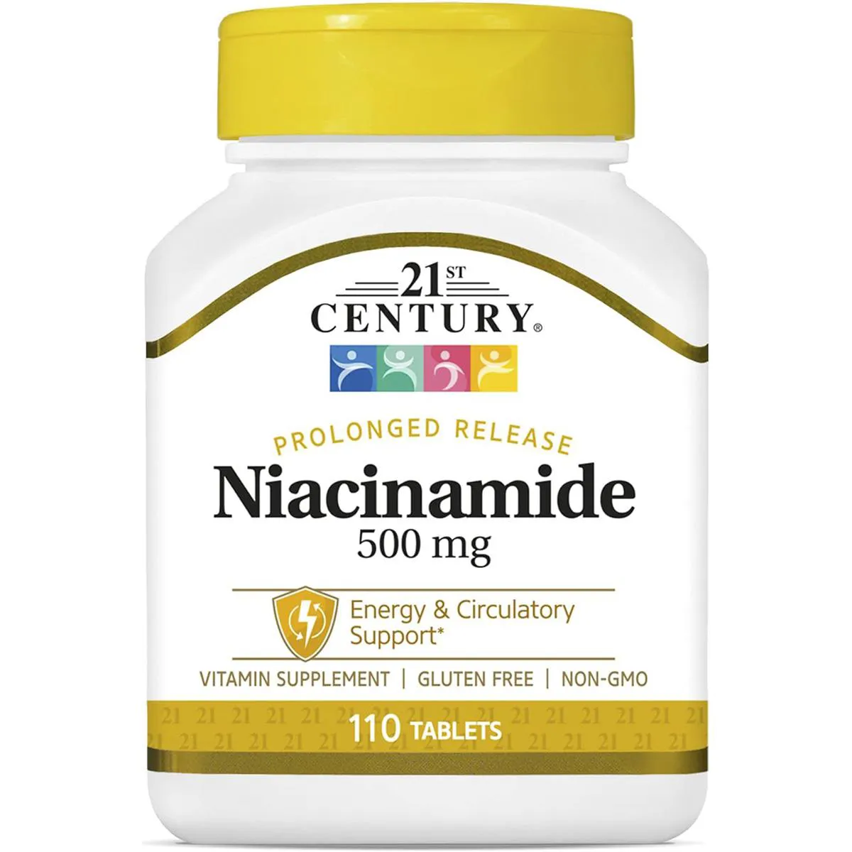 Niacinamida Liberação Prolongada 500mg 110 Tabs 21st Century