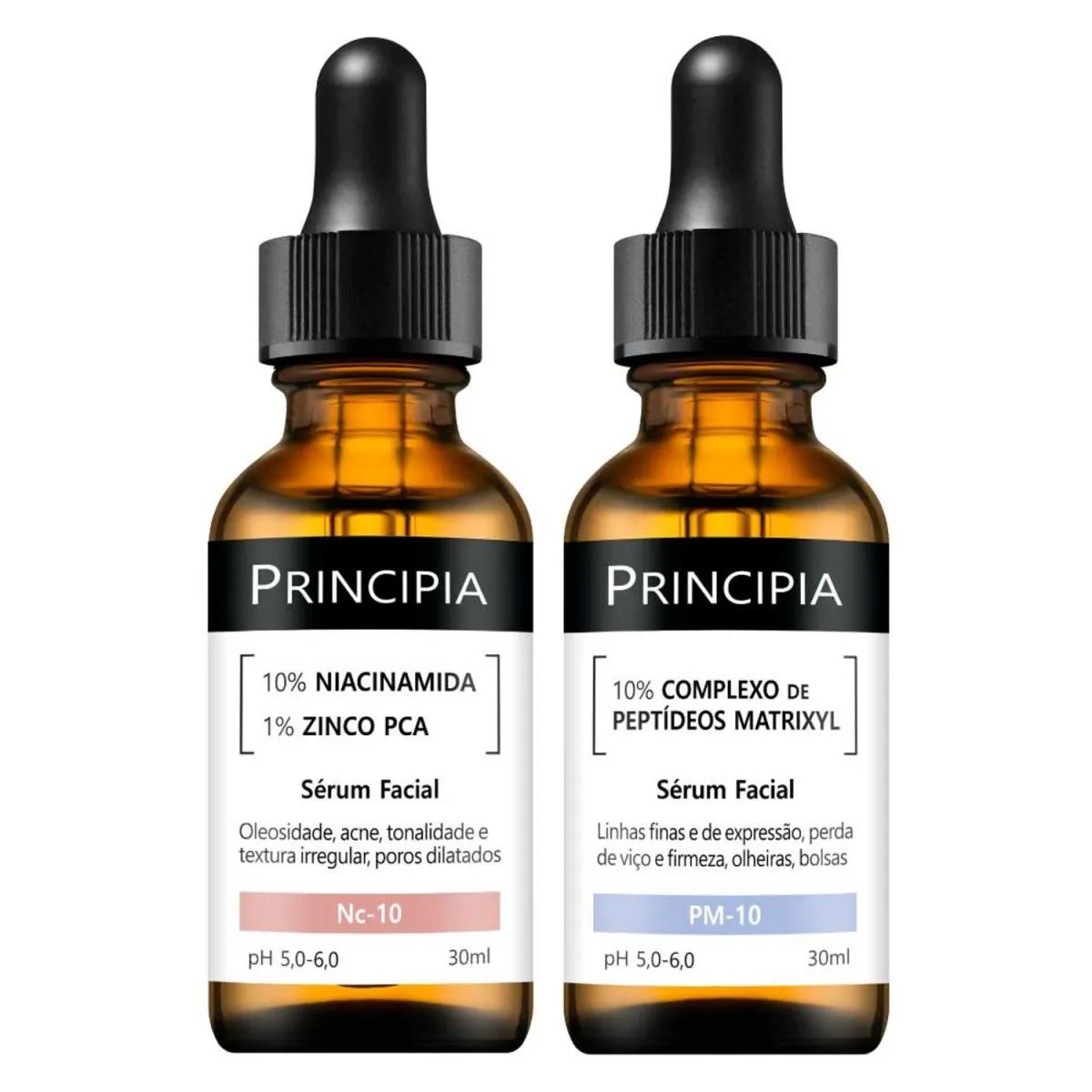 Kit 2 Séruns Principia Niacinamida + Peptídeos Matrixyl