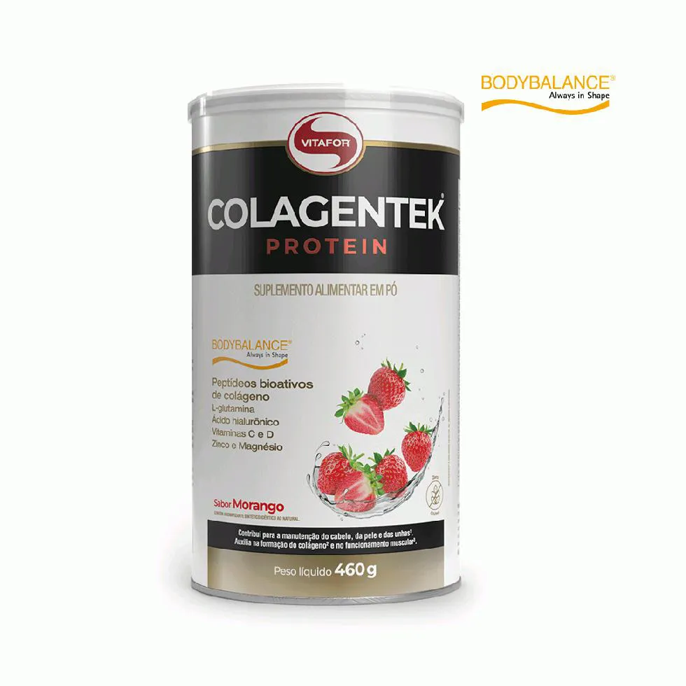 Colagentek Protein (460G) - Sabor: Morango