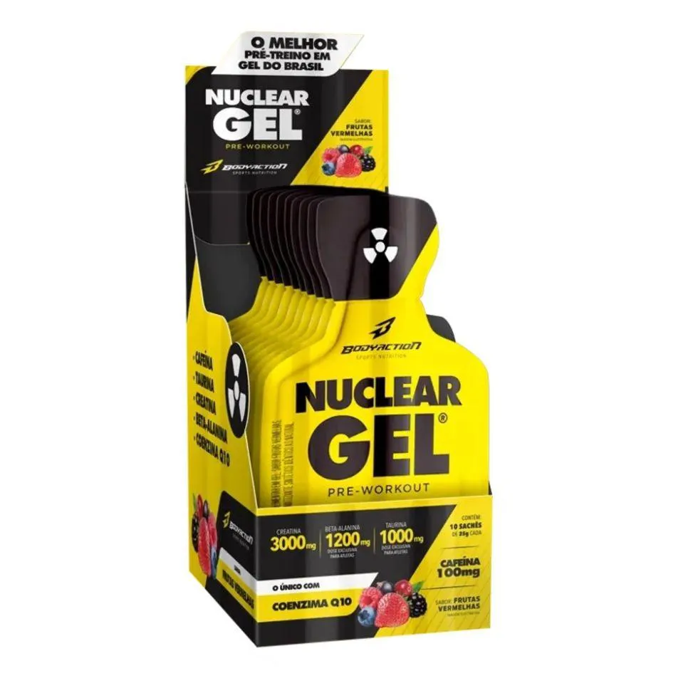 Nuclear Rush Gel Display (10 Sachês de 25G) - Sabor: Guaraná