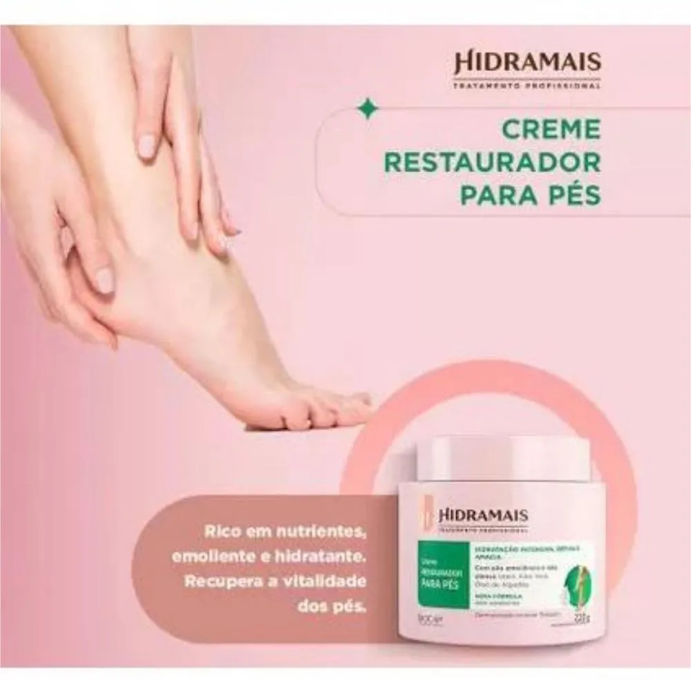 Creme Restaurador Desodorante para Os Pés 220gr Hidramais