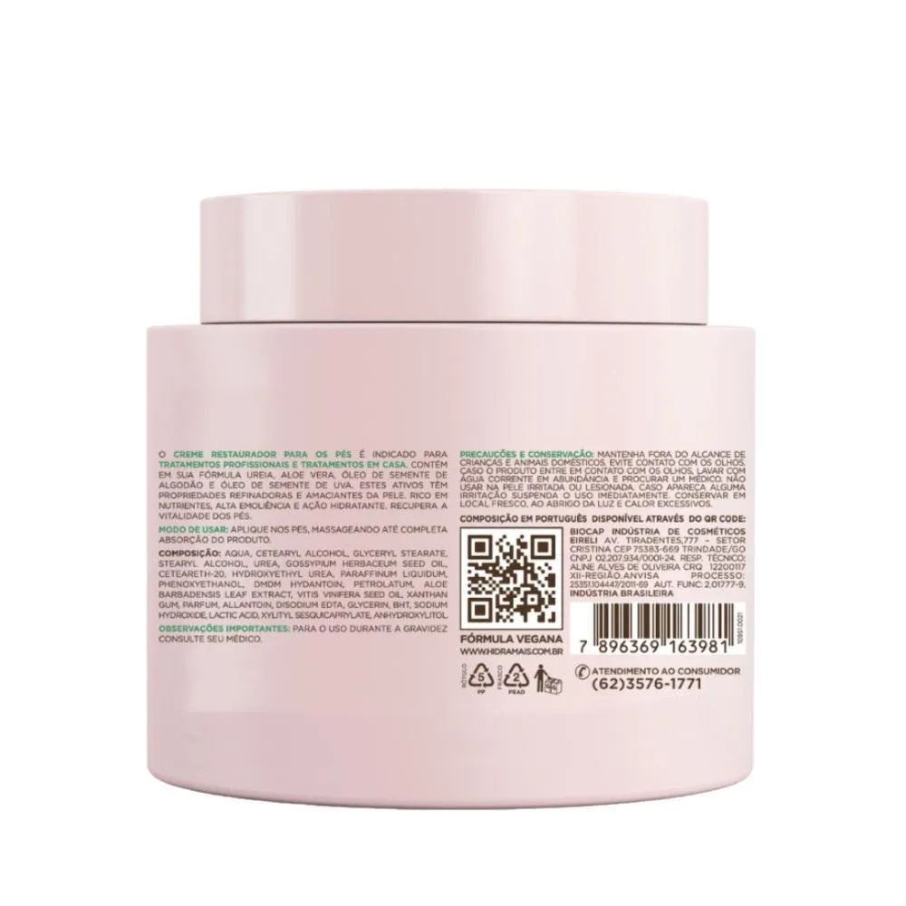 Creme Restaurador Desodorante para Os Pés 220gr Hidramais