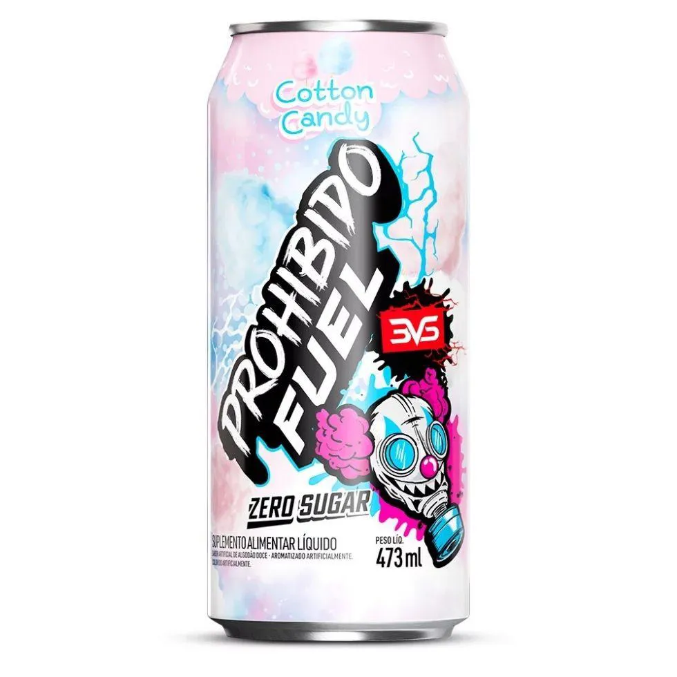 Prohibido Fuel Pré-Treino Drink (473Ml) - Sabor: Cotton Candy