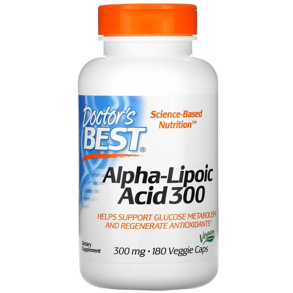 Acido Alpha Lipoico 300mg 180 Capsulas Veganas - Doctor's Best