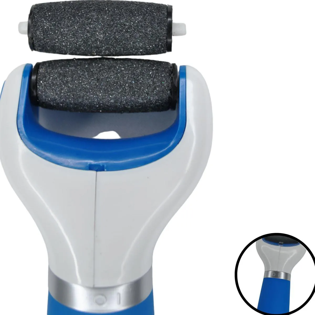 Esfoliador Calo Elétrico para Pés Portatil Azul Supermedy