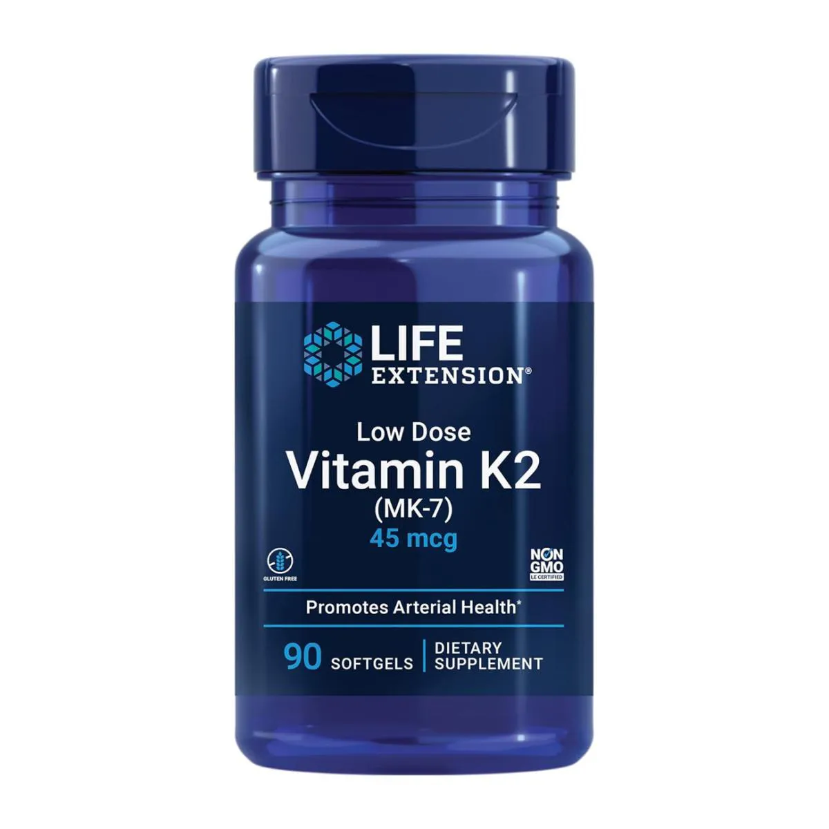Vitamina K2 Mk7 45 Mcg 90 Softgel Life Extension Importado