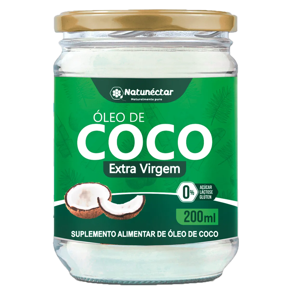 Óleo De Coco Extra Virgem 200ml - Natunectar