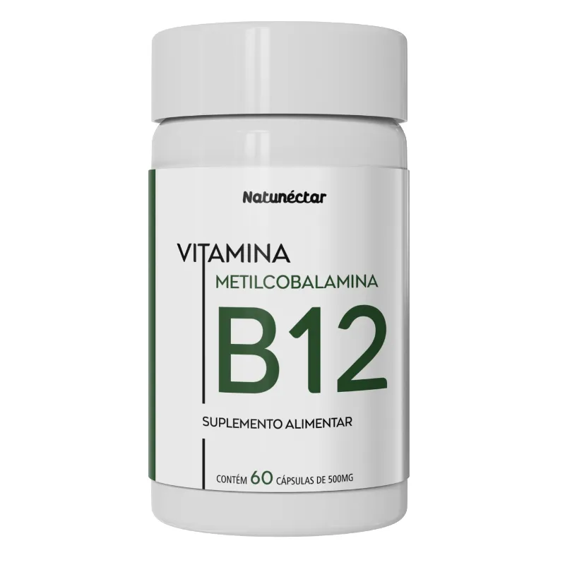 Vitamina B12 Metilcobalamina 500mg 60 Capsulas