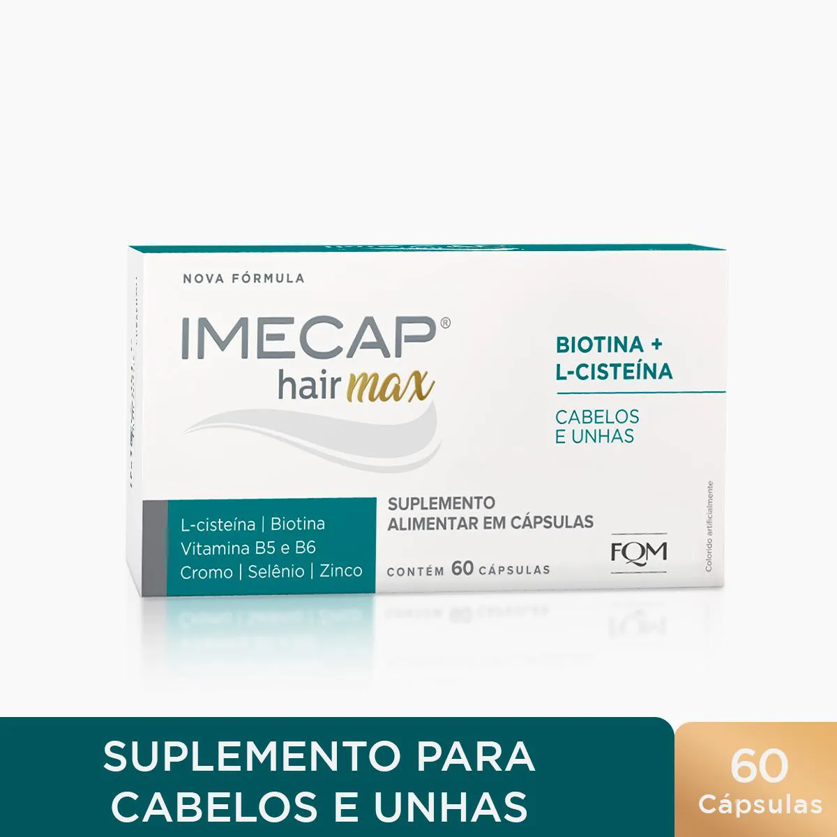 Suplemento Vitamínico Imecap Hair Max Cabelos e Unhas - 60 Cápsulas