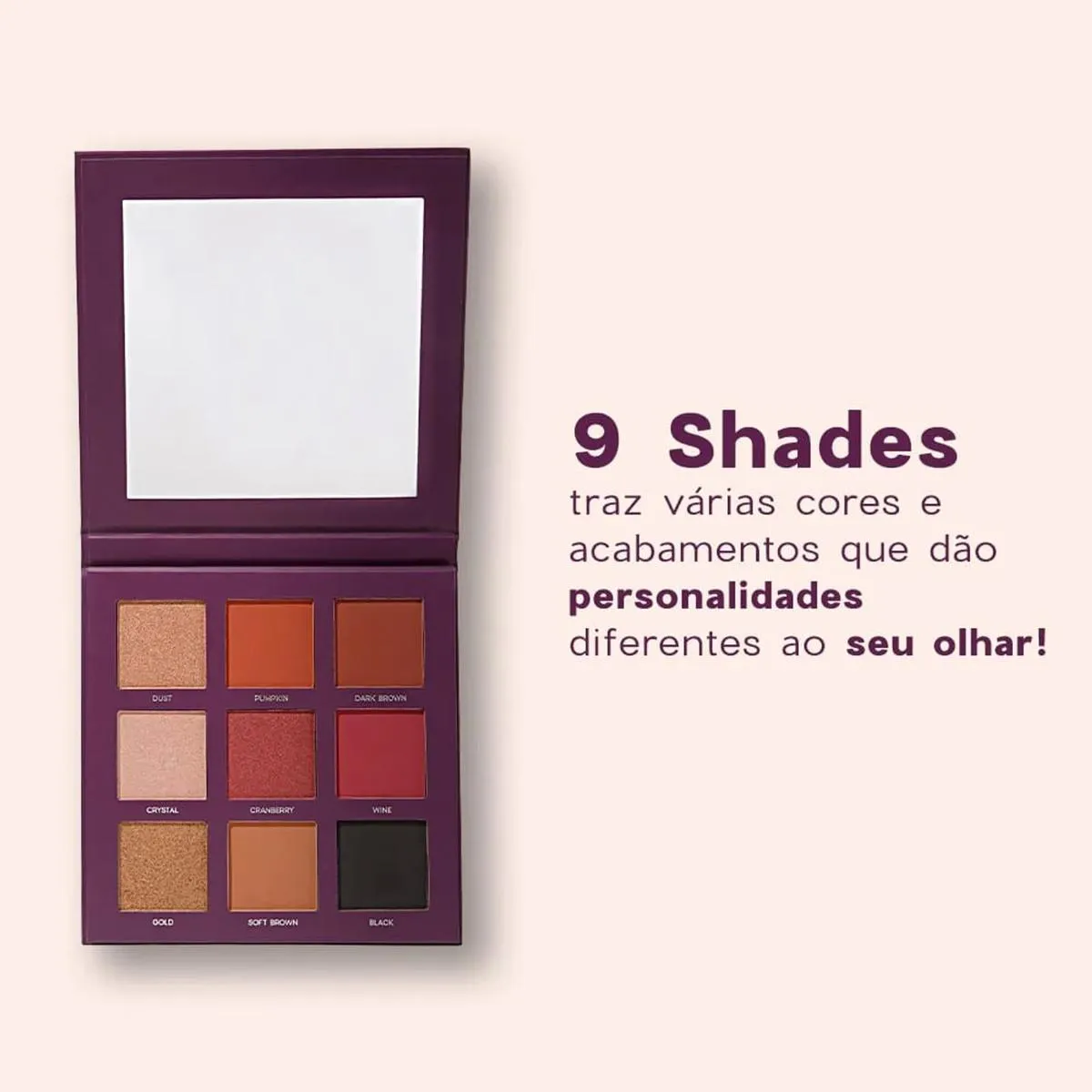 Océane Purple 9 Shades - Paleta de Sombras 25g