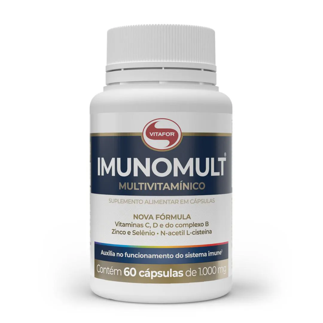Imunomult Multivitaminico 1000mg 60 Cápsulas. Vitafor