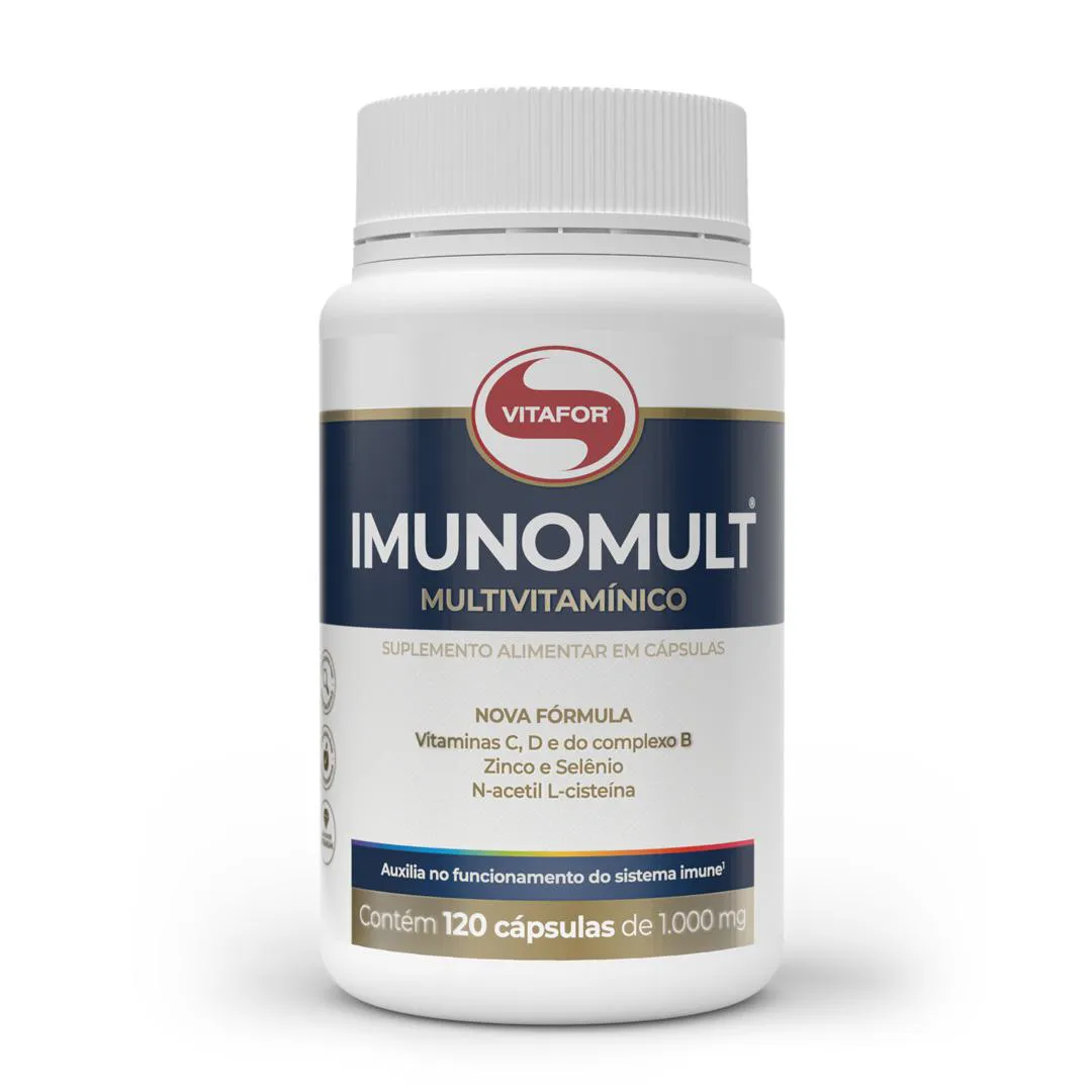 Imunomult Multivitaminico 1000mg 120 Cápsulas. Vitafor