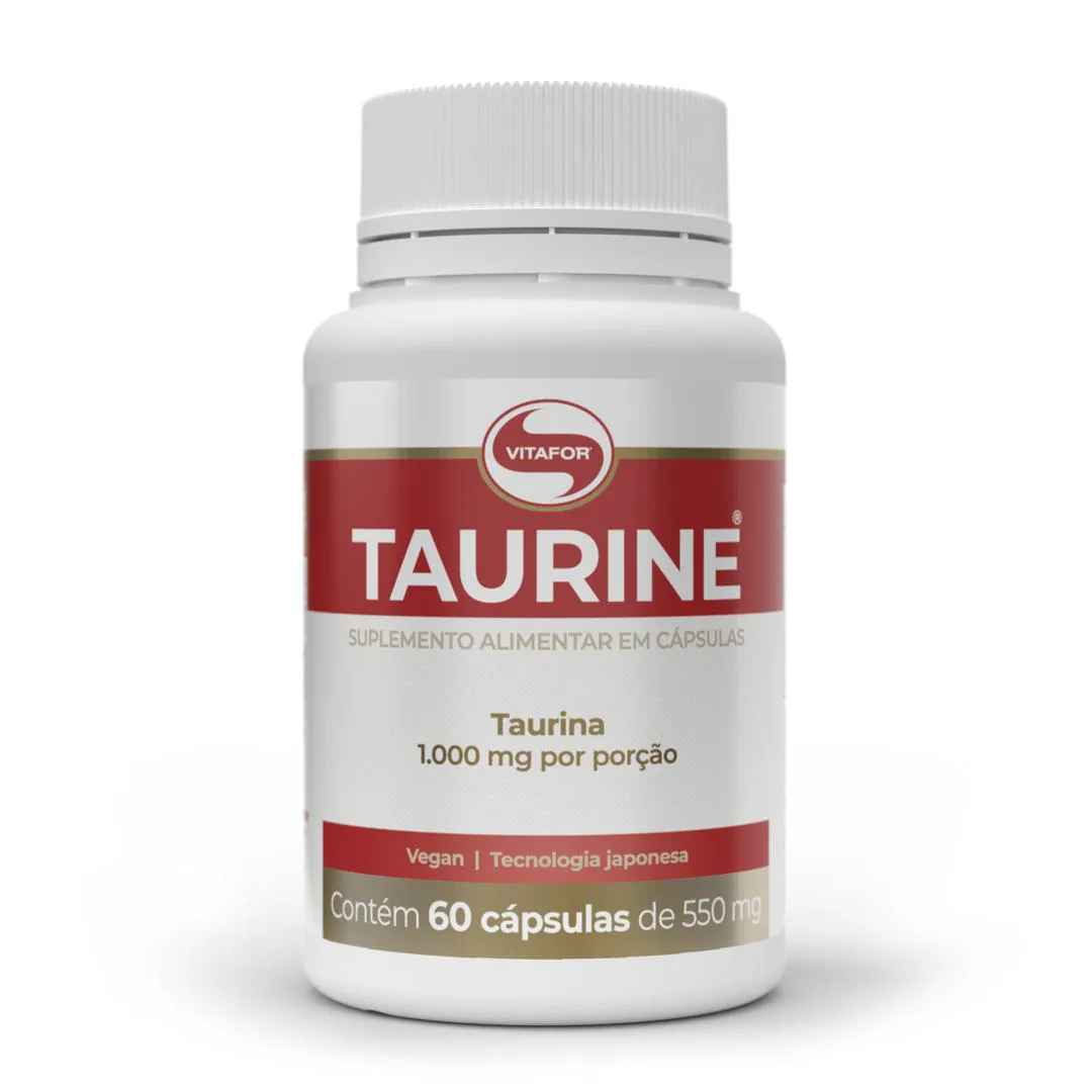 Taurine 1.000mg L-taurina 60 cápsulas Vitafor