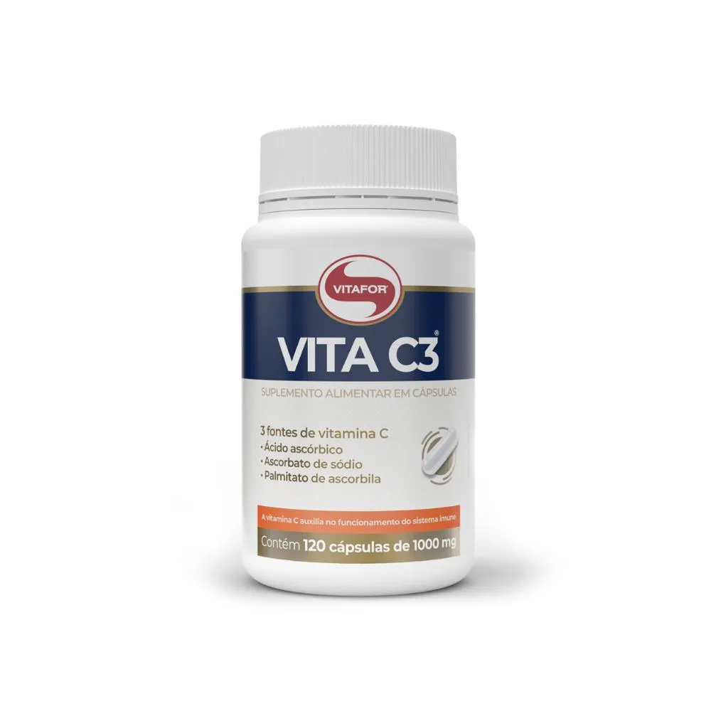 Vitamina C3 1000mg 120 Cápsulas. Vitafor