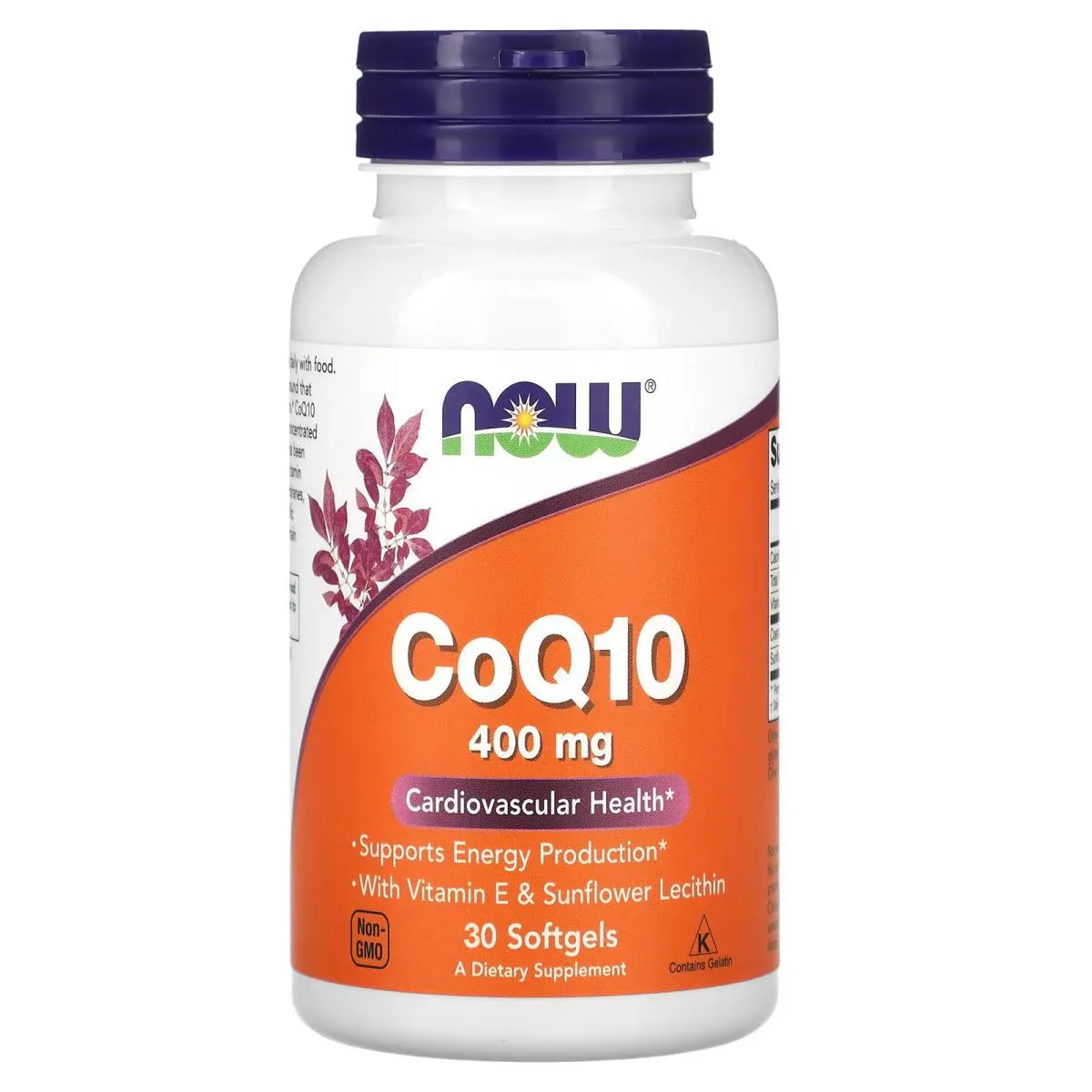 Coenzima Q10 400mg 30 Softgels - Now Foods