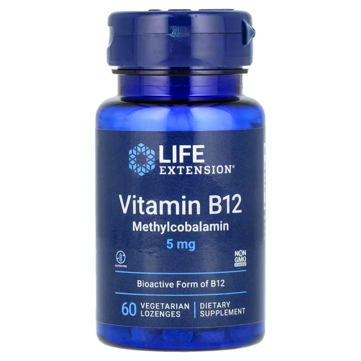 Vitamina B12 Metilcobalamina 5mg 60 Pastilhas Sublingual - Life Extension