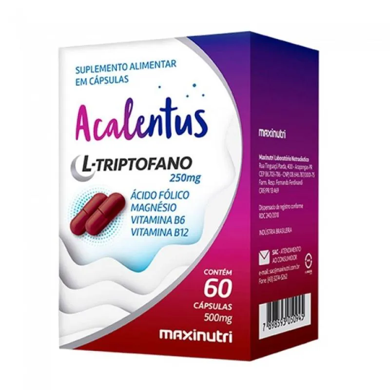 Acalentus 500mg (60 Cápsulas) - Maxinutri