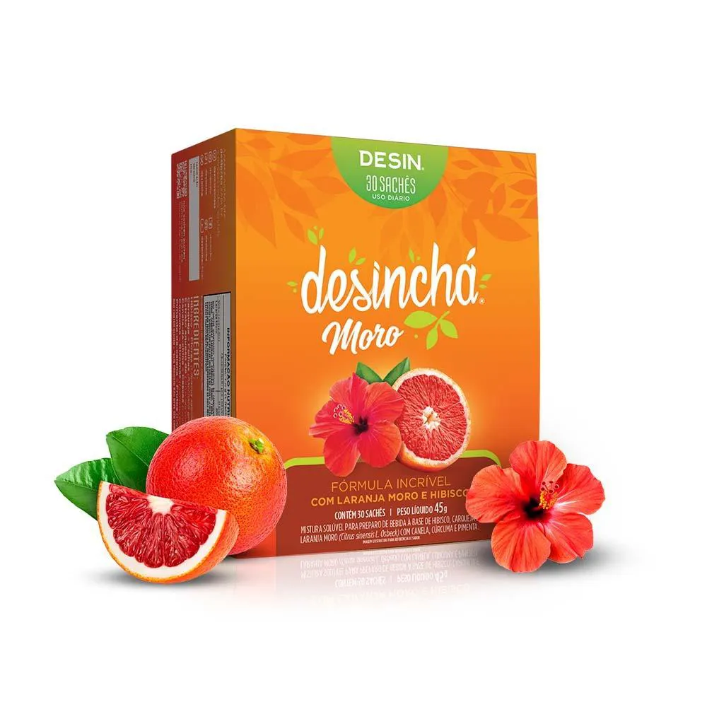 Desinchá Moro: Laranja Moro e Hibisco (30 Sachês)