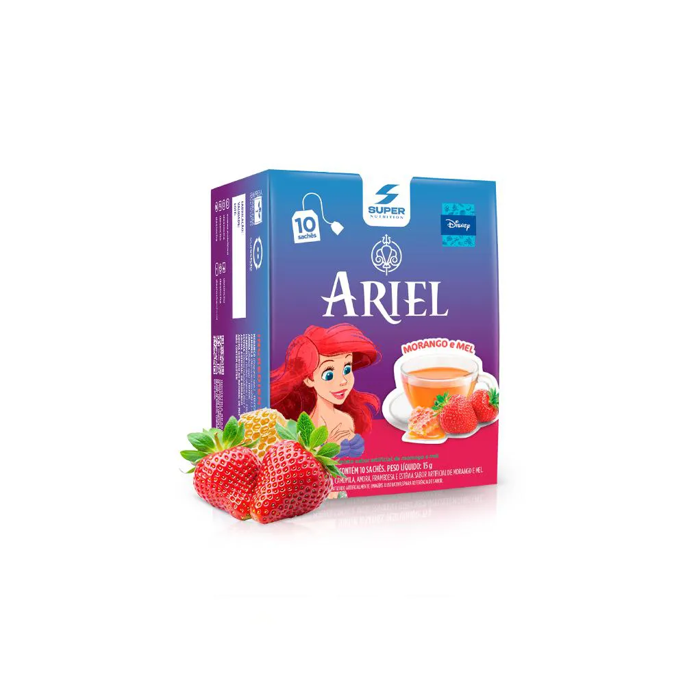 Desinchá Disney Ariel - Morango e Mel (10 Sachês)