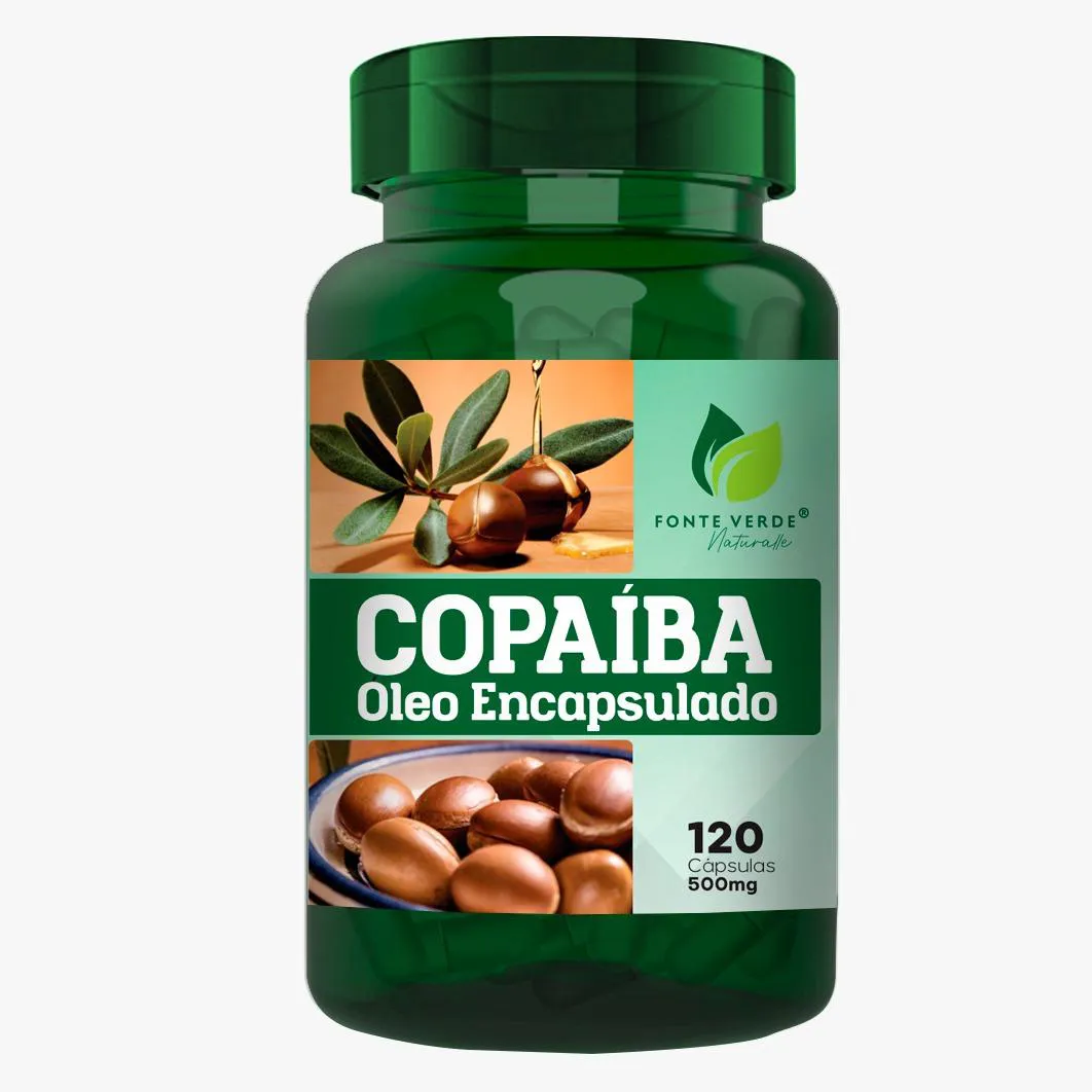Suplemento Óleo de Copaíba Encapsulado 500mg 120 Capsulas