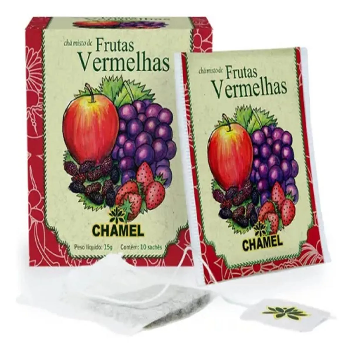 Chá Misto de Frutas Vermelhas com 10 Sachês - Chamel